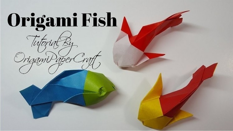 How To Make an Origami Fish | Tutorial By OrigamiPaperCraft