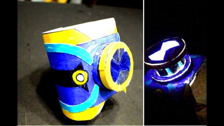 How to make Ben 23 omnitrix with paper that glows like Real - DIY