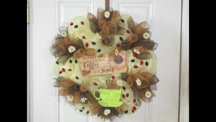 How To Make Carmen's Inspirational Coffee Wreath