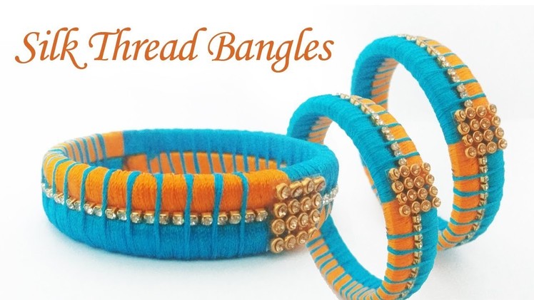 How To Make Designer Silk Thread Fancy Side Bangles in Tamil.How To Make Silk Thread Bangles