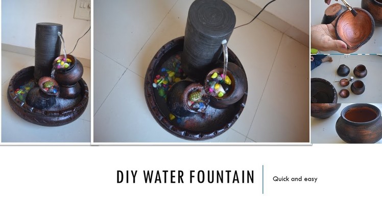 HOW TO MAKE EASY WATER FOUNTAIN AT HOME | DIY | EASY AND QUICK | INDIAN HOME