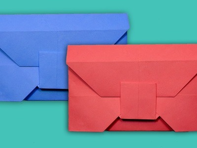 How to Make Envelope from a Square Color Paper Without Glue