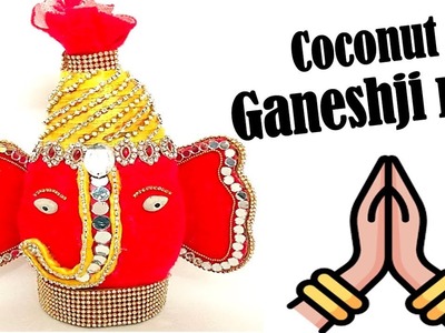 How to make Ganesha Idol from Coconut || DIY Ganesha from Coconut || Indian Wedding Crafts