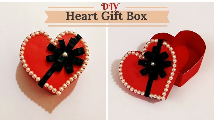 How to Make Heart.Love Shape Gift Box for Valentine. Birthday. Anniversary gifts ||  Craftastic