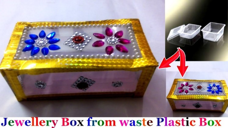 How To Make Jewellery Box.Bangle box from waste plastic box|Easy Best Out of Waste Craft Idea- DIY