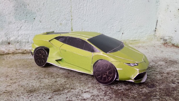 How To Make Lamborghini Huracan Paper From papercraft 99