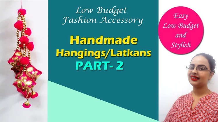 How to make latkan\Hangings Part-2 | Handmade Long hangings for lehnga|In Hindi | English subtitles