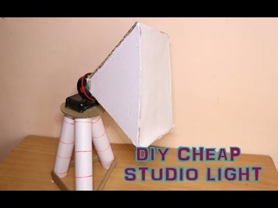 How To Make LED SOFTBOX LAMP out of Cardboard - Lights For Youtube videos