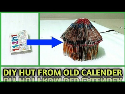 How to make Night Lamb Hut From Waste Calendar Or Magazine|Art From Waste|Re-Use Crafts