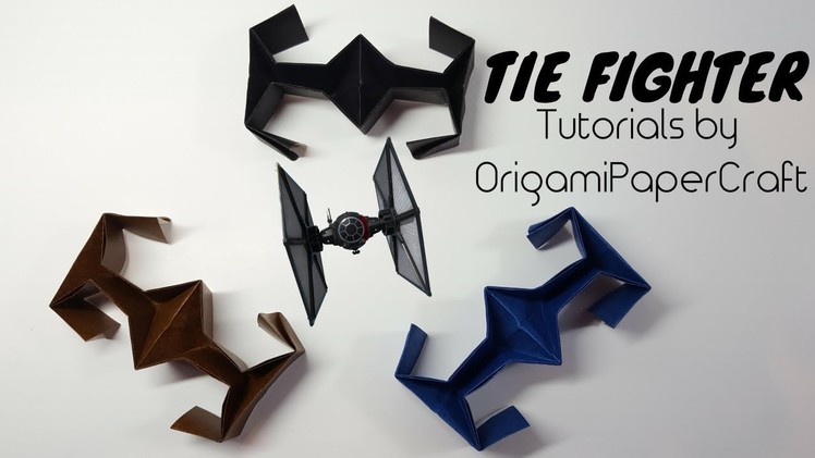 How To Make  Origami TIE FIGHTER || Tutorial By OrigamiPaperCraft