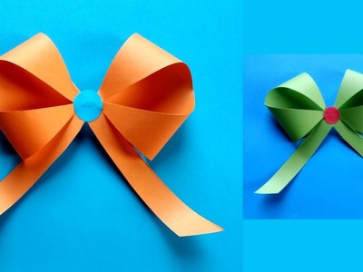 How to Make Paper Bow.Ribbon| Easy Origami Bow. Ribbon Making For Bigginers !!!