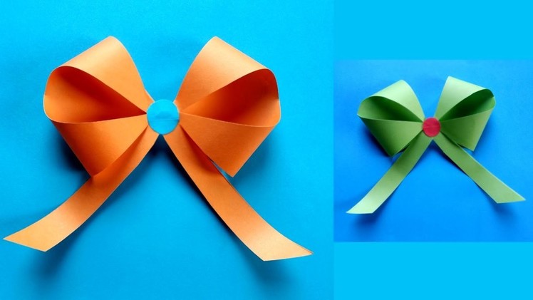 How to Make Paper Bow.Ribbon| Easy Origami Bow. Ribbon Making For Bigginers !!!