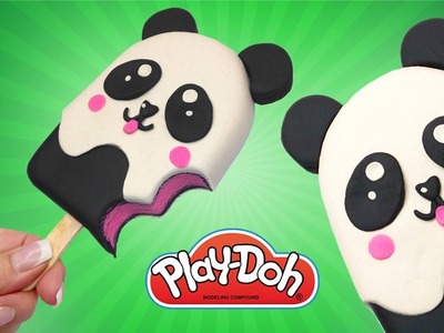 How to make Play Doh Ice Cream. Play Doh Kawaii Panda Toy. Beginners DIY Tutorial Play doh Ice Cream