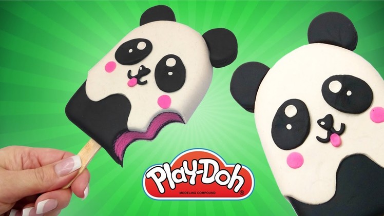 How to make Play Doh Ice Cream. Play Doh Kawaii Panda Toy. Beginners DIY Tutorial Play doh Ice Cream