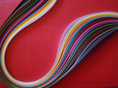 How to make quilling strips at home