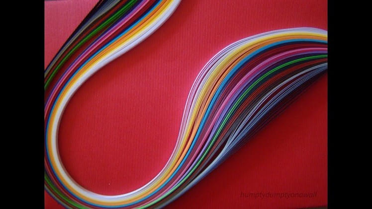 How to make quilling strips at home