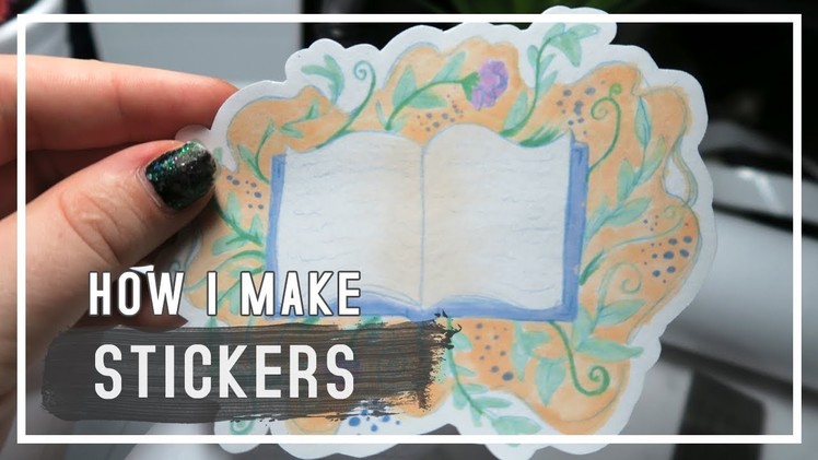 How to make Stickers. My method with a Silhouette Cameo 3. Lisa Ellen Art