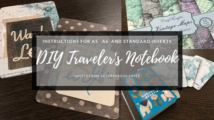 How to Make Travelers Notebook Inserts