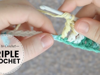 How to Triple Crochet for BEGINNERS | Last Minute Laura