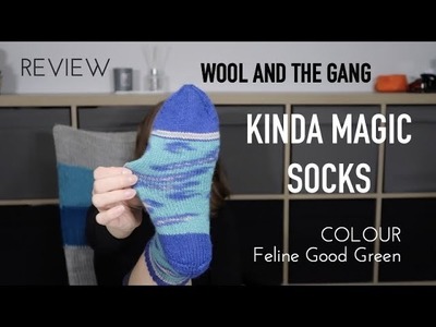 KINDA MAGIC SOCKS  ❖ Feline Good Green ❖ WOOL AND THE GANG ❖ review ❖ knitting ILove