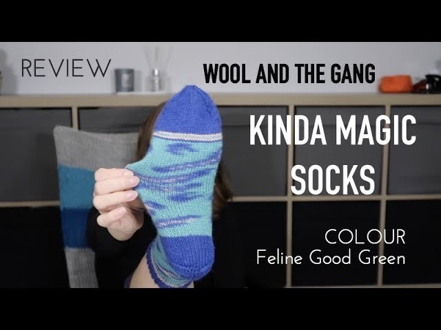KINDA MAGIC SOCKS  ❖ Feline Good Green ❖ WOOL AND THE GANG ❖ review ❖ knitting ILove