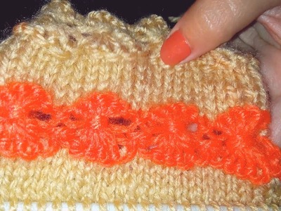 Knitting sheaf stitch or flower stitch 
no#10.