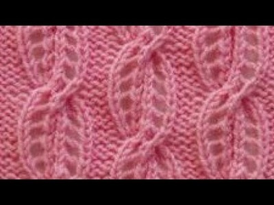 Lace eyelet knitting pattern in hindi. design no 40
