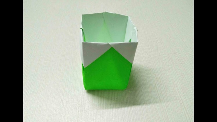 Learn how to make "Paper Dustbin"  step by step