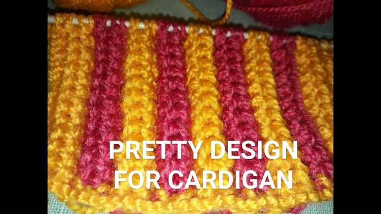 NEW KNITTING PATTERN #PRETTY CARDIGAN PATTERN