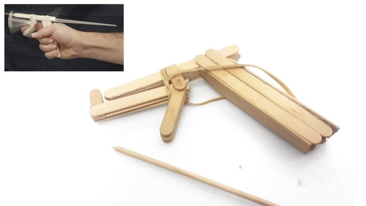 Popsicle sticks crafts - How to make a gun with Popsicle sticks