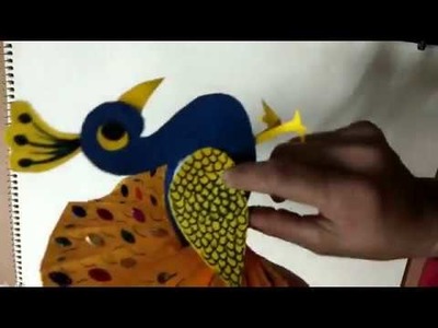 Rajni sharma art & craft club how to make our national bird peacock.