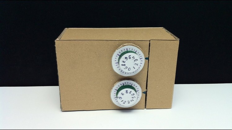 Safe Locker from Cardboard with 2 Digit Combination Code #3