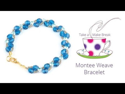 Side by Side Montee Weave Bracelet | Take a Make Break with Beads Direct