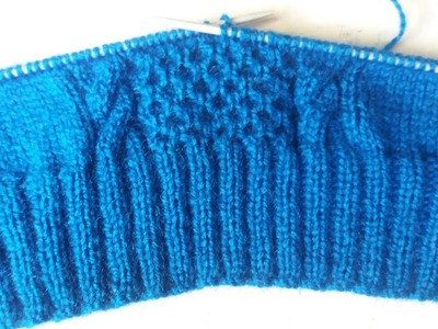 Single colour girls top knitting design - part -1
