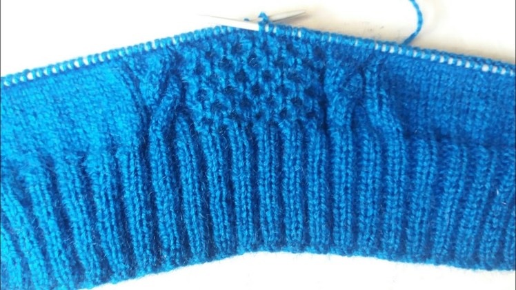 Single colour girls top knitting design - part -1
