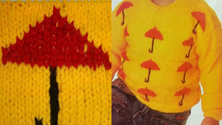 Umbrella Design for Kids in Hindi.Sweater Design for Kids.Knitting Videos:Design-103