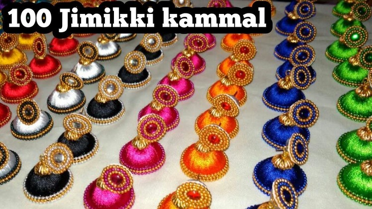 100 Jimikki Kammal. How to make Jimikki kammal at home | Hand craft jewelry factory