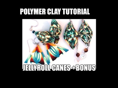 162 Polymer clay tutorial - jellyroll canes + bonus