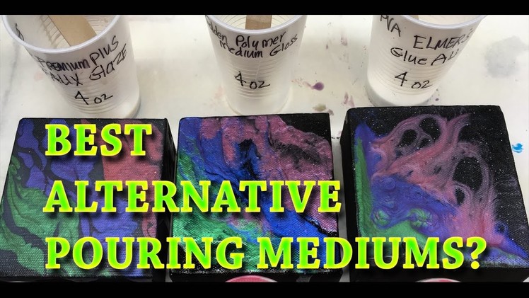3 BEST Alternative Pouring Mediums for Fluid Acrylic Paintings? Experiment