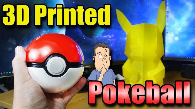 3D printed full size Pokeball from Pokemon