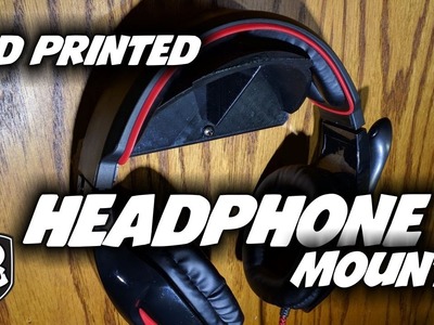 3d Printed Headphone Hanger - free download