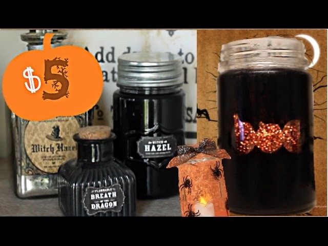 $5 Halloween Decor: Mason Jar Edition