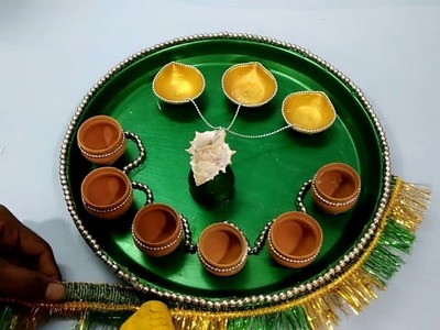 Amazing aarti thali decoration ideas || Diwali craft
