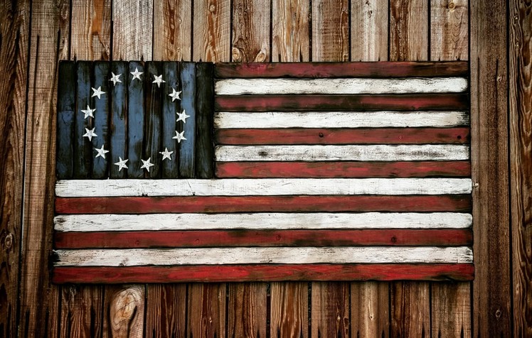 American Flag Hand Made! Distressed, Rustic