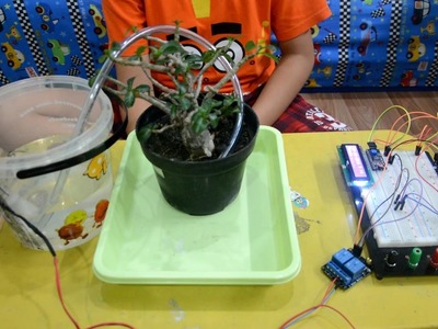 Arduino time based automatic plant watering system