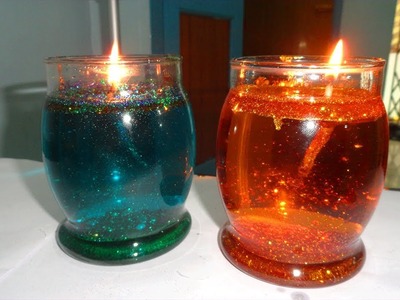 Beautiful water candle from waste material | Floating candle | Nali craft