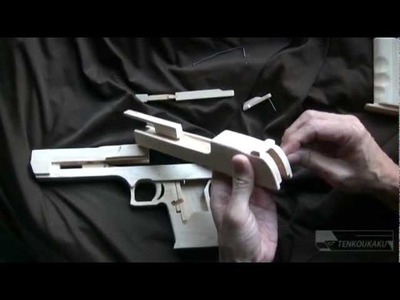 Blowback rubber band gun : Assembly－Desert Eagle Type