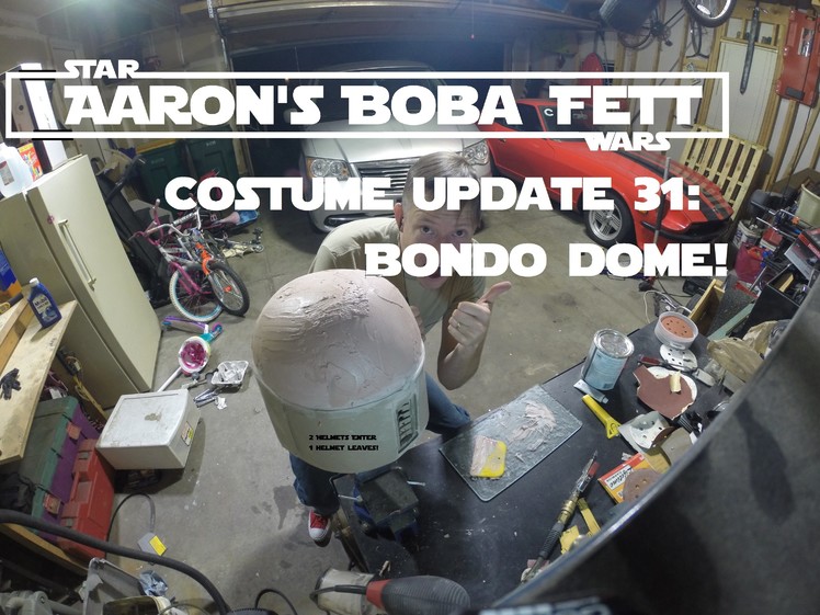 Boba Fett Costume Update 31: Helmet Part 2: Bondo Dome!
