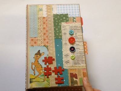 Bright and colourful baby junk journal