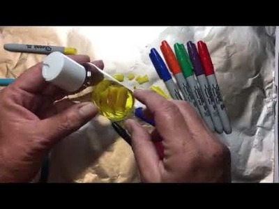Build Your Stash and Craft, Wk 42, Alcohol ink, and diy alcohol ink tool :)